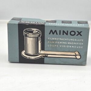 Vintage Minox Film Viewing Magnifier Loupe 8x11mm w/ Original Box Germany